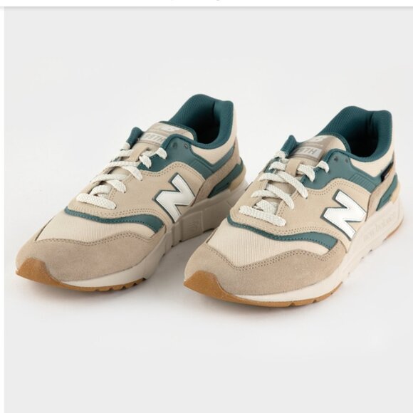 NEW BALANCE 997H Mens 8.5 Tan Gray Suede Leather 90's Retro Womens 10 - Picture 1 of 15